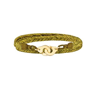 Woven bracelet dinh van Vert Olive R10 Menottes yellow gold 950EURO